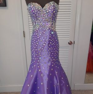 Purple prom dress